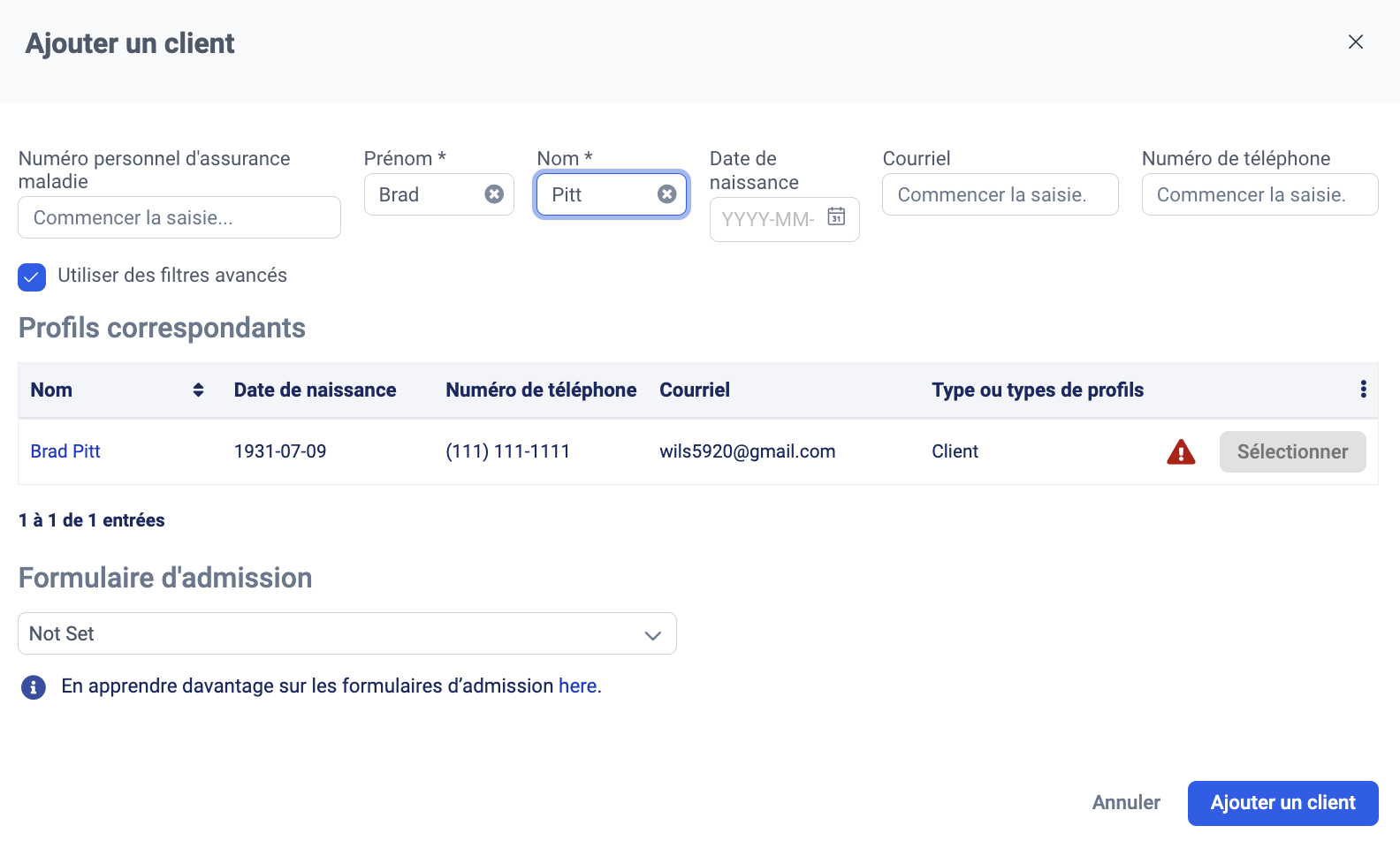 Comment créer un nouveau profil client? – AlayaCare