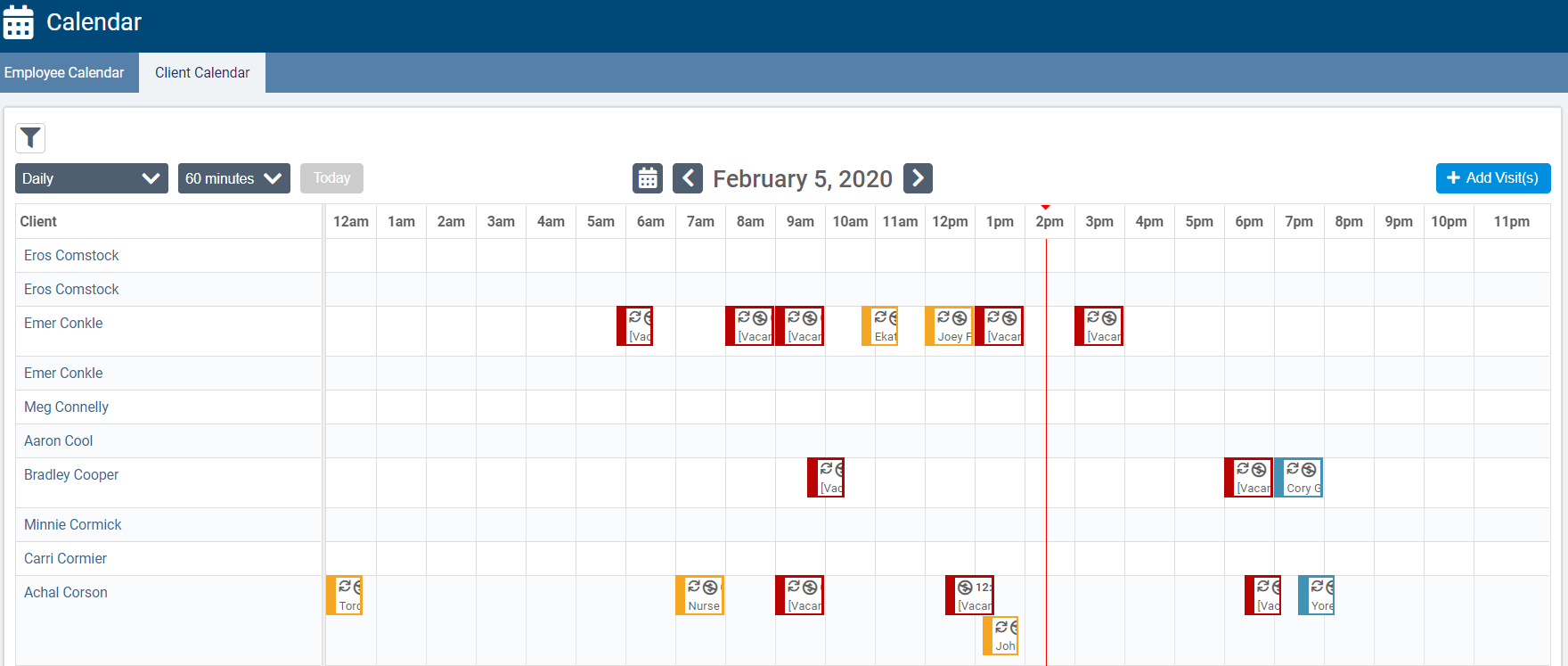 How do I use the new Client Calendar? AlayaCare